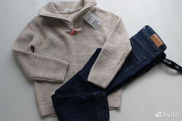 Свитер hm для мальчика и джинсы