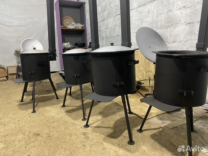 Печь 3мм+казан 12литров