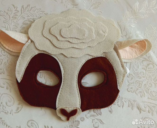 Новогодные маски животных для детей