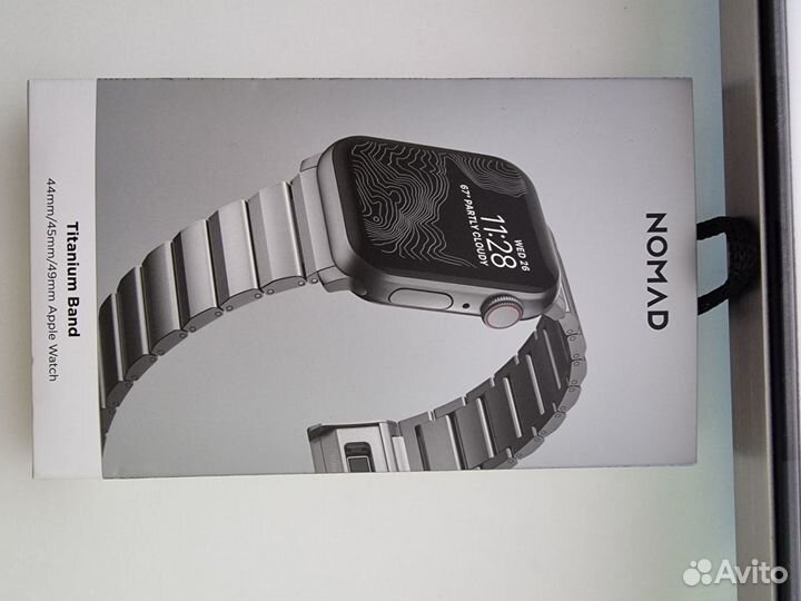 Ремешок nomad titanium band для apple watch