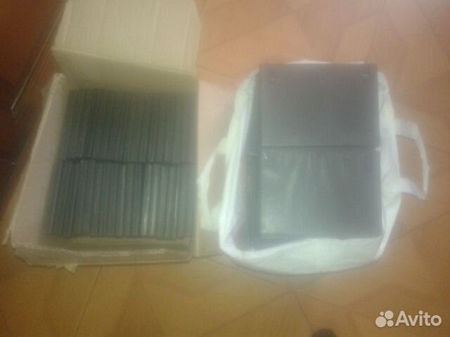 Футляры DVD 210 шт. прозрачные и чёрные