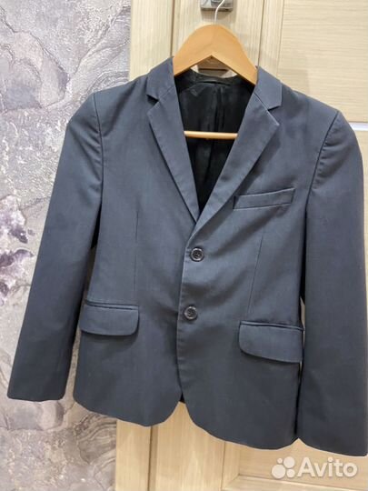 Пиджак для мальчика серый