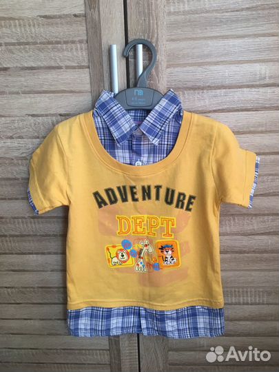 Рубашка детская с коротким рукавом