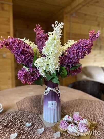 Интерьерная сирень копия живого цветка