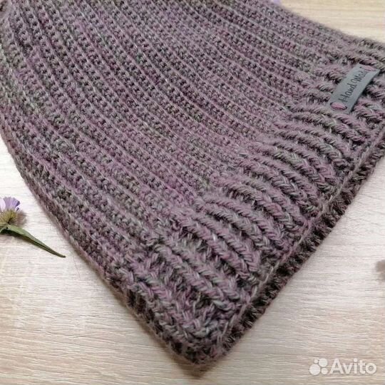 Шапка вязаная ручная работа