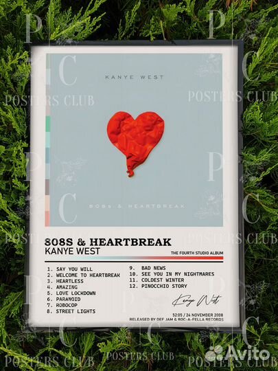 Постер Kanye West - 808s & Heartbreak