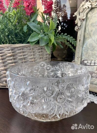 Хрустальная ваза на ножке СССР