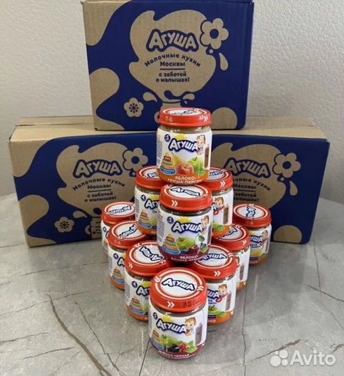 Фруктовое пюре Агуша