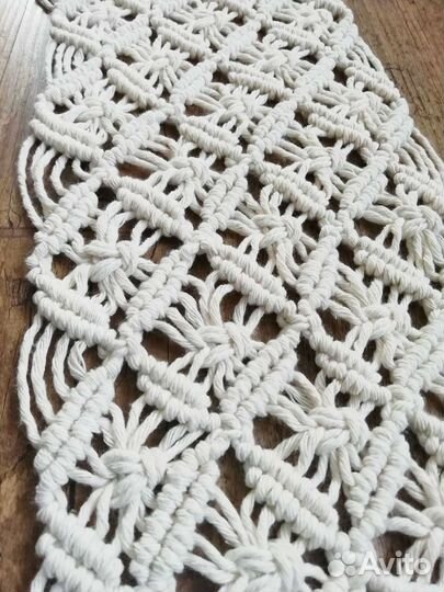 Салфетка плетёная макраме