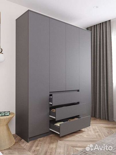 Шкаф Мори Графит1600.1