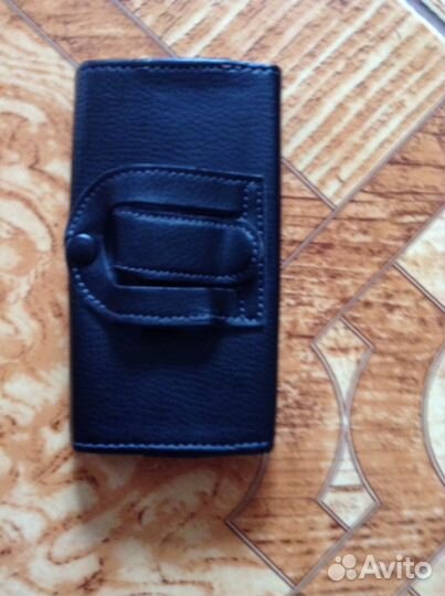 Чехол для телефона 120/65 мм кожаный, крепится на