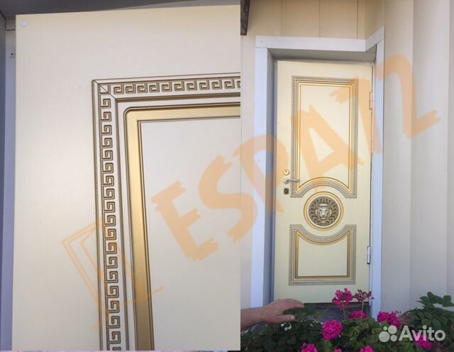 Дверные накладки.Мдф накладки на металлические две