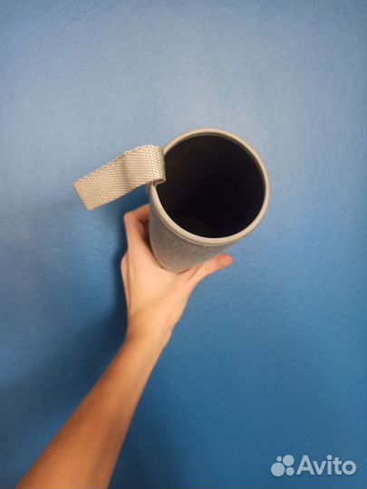 Бутылка для воды 0,5 стекло с чехлом