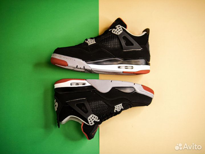 Nike Air Jordan 4 Retro Bred + носки Nike