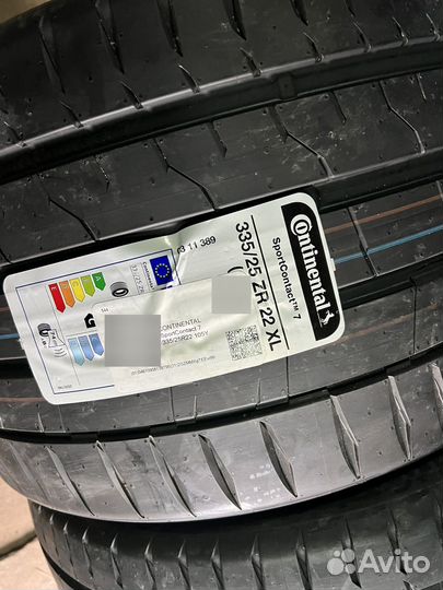 Continental ContiSportContact 7 295/30 R22 и 335/25 R22