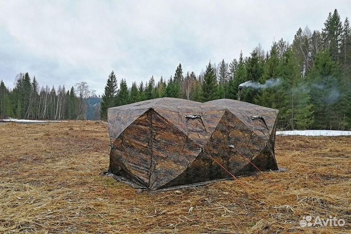 Палатка зимняя берег