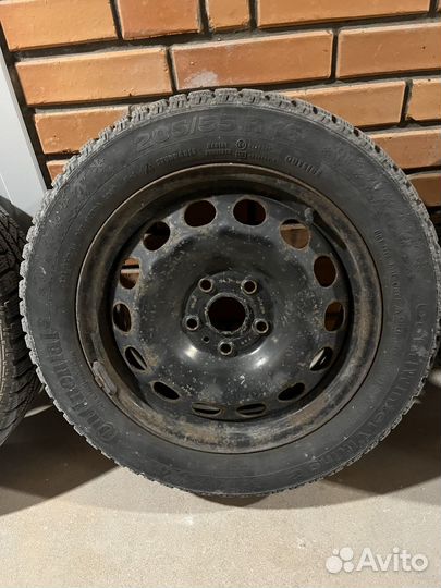 Колеса в сборе зимние continental 205/55 r16