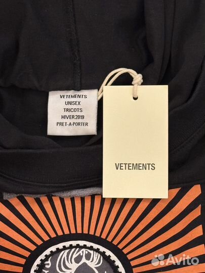 Vetements russian patch fw18 long sleeve