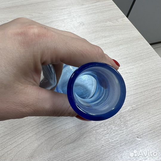 Графин СССР синее стекло 25 см 500мл