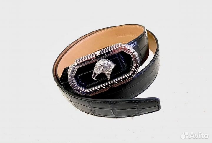 Ремень мужской натуральная кожа крокодила