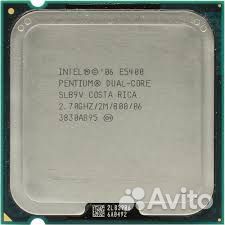 Процессор Pentium Dual core e5400, сокет 775, двух