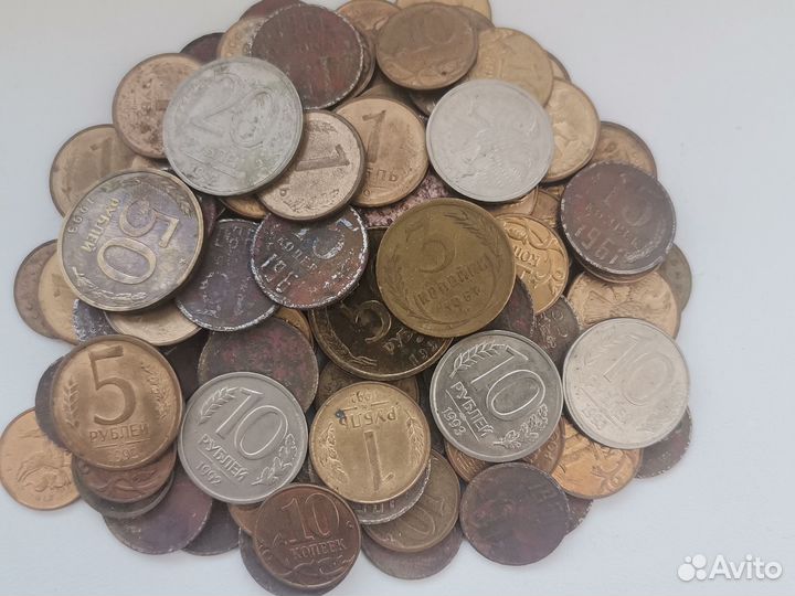 Несортированные монеты СССР и России