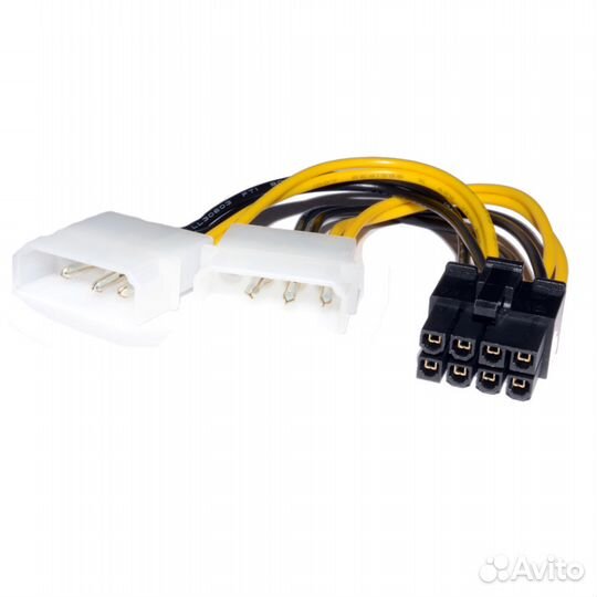 Переходник 2 molex - ATX 8pin (дополнительное пита