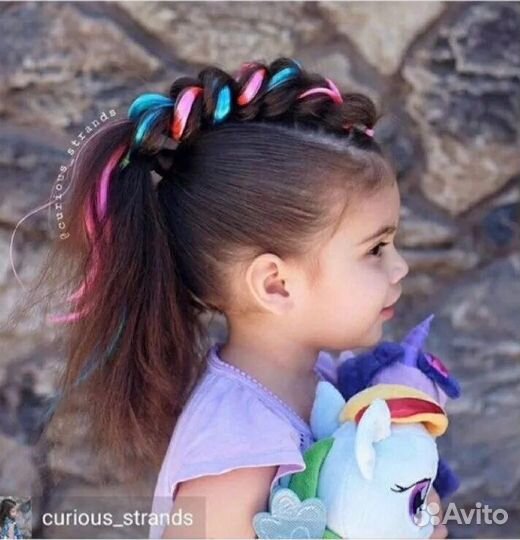 Резинки для волос (цветной волос )