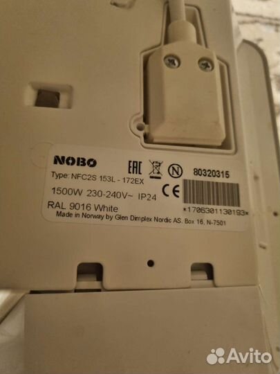Электрический конвектор Nobo