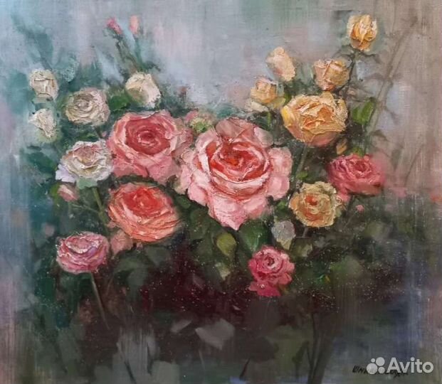 Картина Цветы розы и букеты
