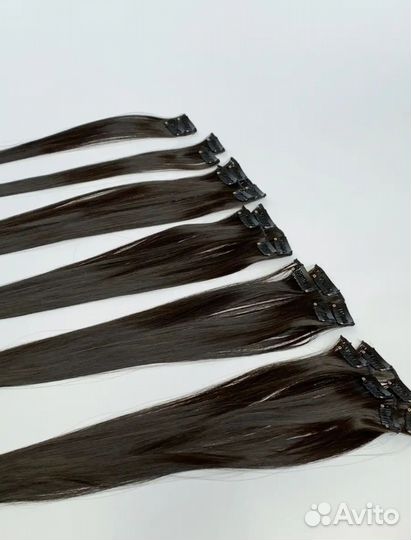 Волосы на заколках