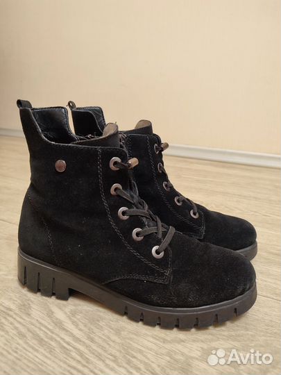 Ботинки замша/кода Rieker