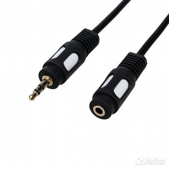 Шнур 3.5 Stereo Plug - 3.5 Stereo Jack 3М (gold) r