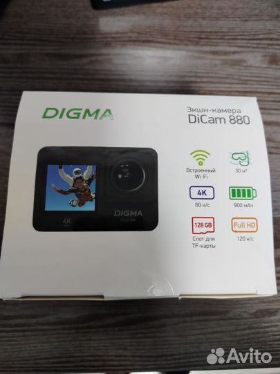 Новая Экшн камера Digma DiCam 880 4k, wi fi