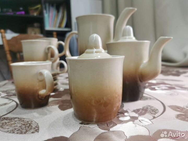 Чайный кофейный сервиз керамический