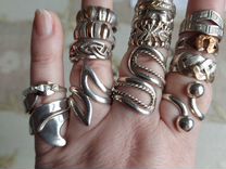 Серебряные кольца размеры 18-19
