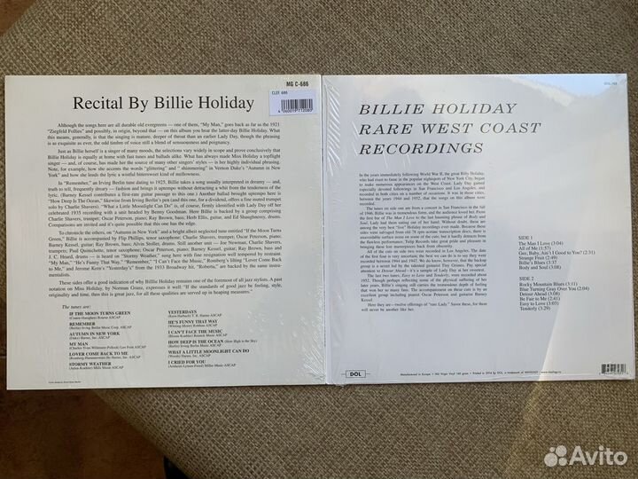 Billie Holiday 3 винил пластинки