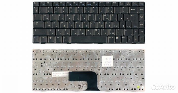 Клавиатура для ноутбука asus W5 W6 W7 черная