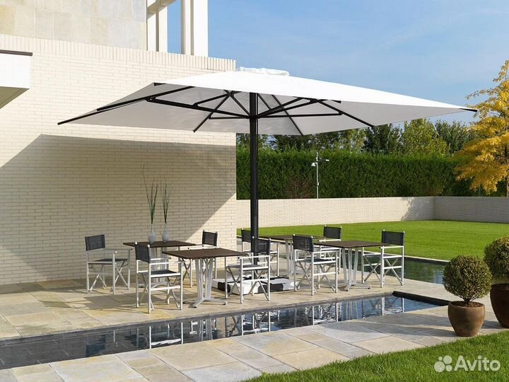 Зонт уличный. Зонт на центральной стойке. Зонт для