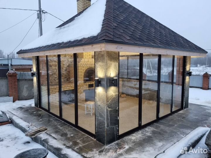 Остекление беседок