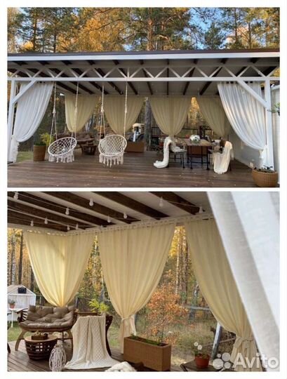 Шторы для террасы и беседки