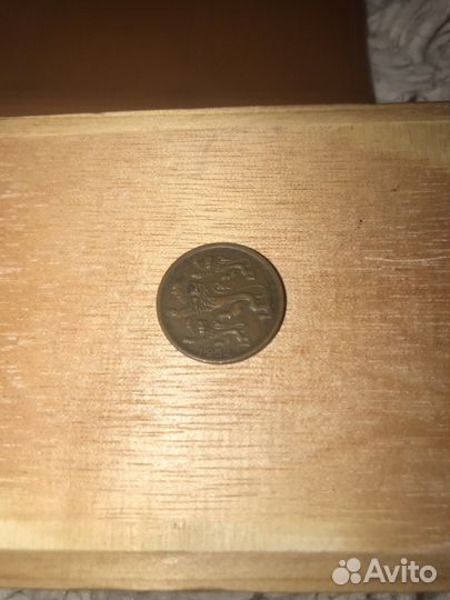 Монета 2 senti (сенти) kaks senti*eesti vabarilik