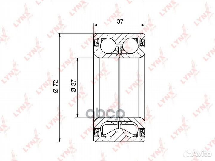 Комплект подшипника ступицы колеса перед WB