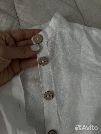 Льняная рубашка детская