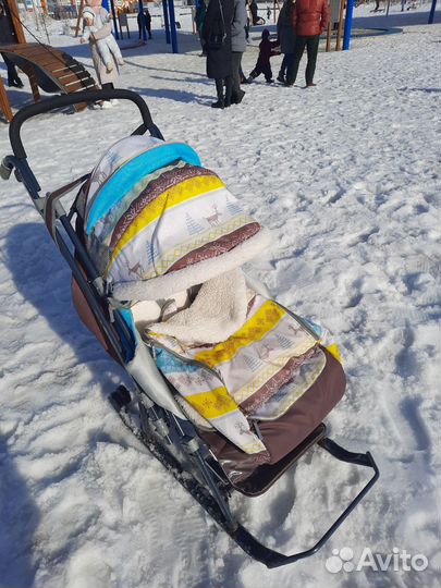 Санки коляска ника