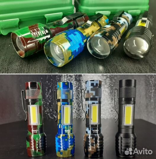 Мощный Мини Фонарь Police 800 метров ак батарея