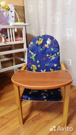 Детский столик и стульчик деревянный б/у