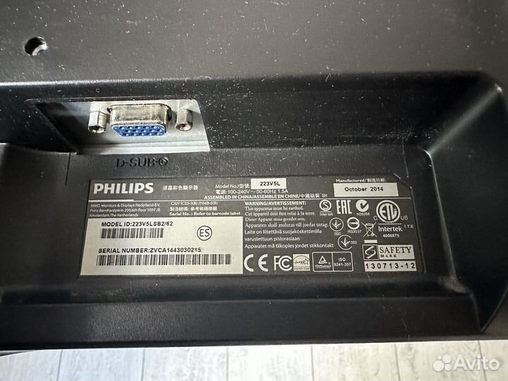 Монитор Philips 21.5