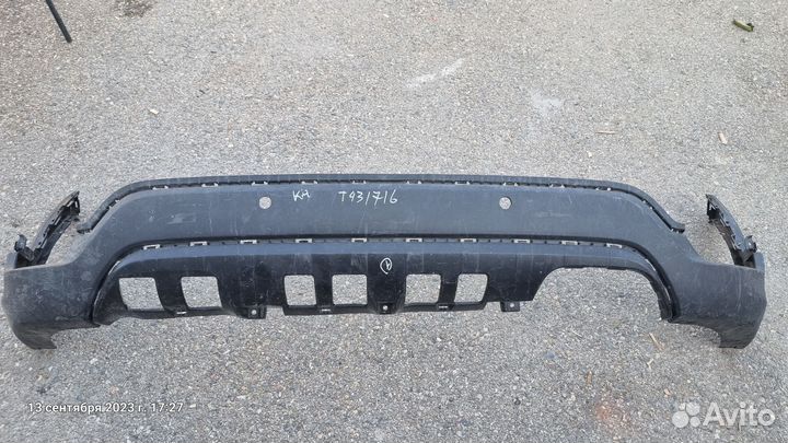 Юбка заднего бампера kia rio xline