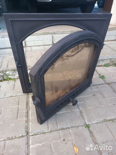 Дверца для печки со стеклом Везувий